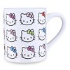 Silver Buffalo Hello Kitty Faces And Bows 14oz Ceramic Mug : Target