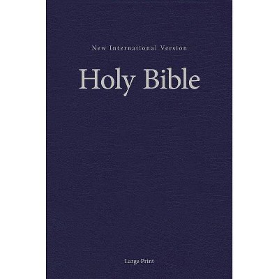 NIV, Pew and Worship Bible, Large Print, Hardcover, Blue - by  Zondervan