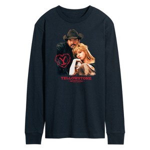 Men's - Yellowstone - Rip And Beth Montana Valentine Long Sleeve Graphic T-Shirt - 1 of 4