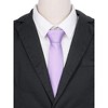 INSPIRE CHIC Men's Solid Color Classic Textured Neck Ties for Formal - 4 of 4