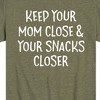 Boys' - Instant Message - Mom Close Snacks Closer Short Sleeve Graphic T-Shirt - 2 of 4