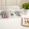 Martha Stewart 2pc Plastic Stackable Office Desktop Organizer with 2 Large Pullout Drawers Clear - 4 of 4