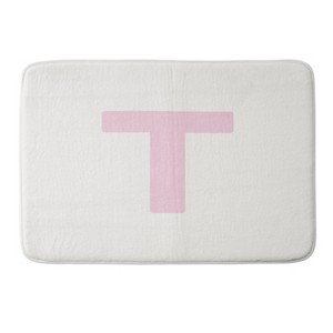 Deny Designs April Lane Art Block Monogram Memory Foam Bath Mat - 1 of 4