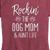 Women's - Instant Message - Rockin The Dog Mom and Aunt Life Short Sleeve Graphic T-Shirt - 2 of 4
