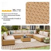 UPHA 9-Piece Rattan Patio Sofa Conversation Set with Cushions - 4 of 4