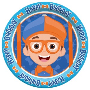 Treasures Gifted Blippi Plates 7in - Blippi Party Supplies - 8 Pack - 1 of 1