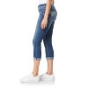 WallFlower Women's Luscious Curvy 23.5" Crop Mid-Rise Bling Insta Stretch Juniors (Available in Plus Size) - 3 of 4