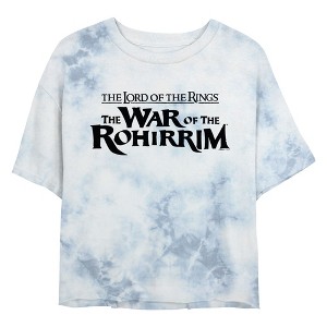 Junior's The Lord of the Rings: The War of the Rohirrim Classic Black Logo Crop T-Shirt - 1 of 4