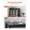 VEVOR Literature Organizer, 24 Compartments Office Mailbox with Adjustable Shelves, Wooden Mailbox Sorter Medium Density Fiberboard, Grey - 3 of 4