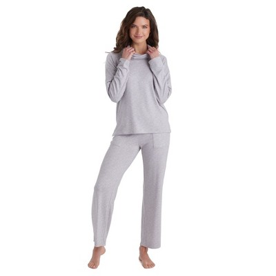 Softies Ultra-dream Cowl Neck Lounge Set Heather Grey : Target