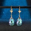 Crystal Teardrop Earrings, Hypoallergenic, Dangle Style for Women - 3 of 4