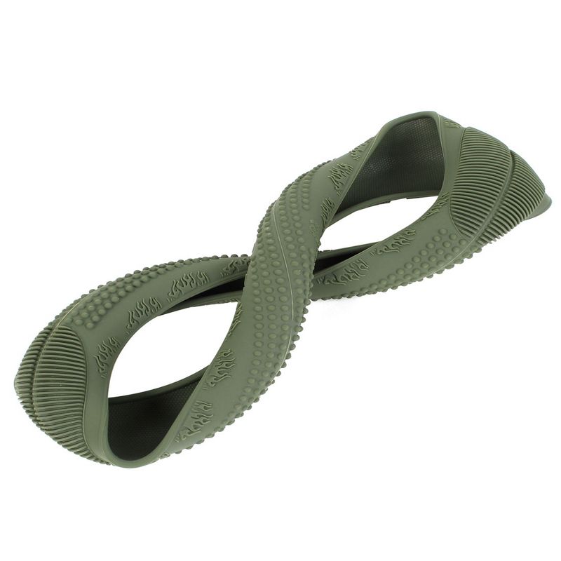 Unique Bargains Car Army Green 33cm-46cm Dia Silicone Nonslip Steering Wheel Cover Protector Green, 3 of 4