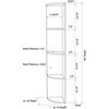 Kings Brand Furniture - 4 Tier Corner Shelf Unit, Display Storage Shelves Bookcase, Natural - 4 of 4