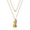Disney Winnie the Pooh Gold-Plated Butterfly and Pooh Pendant with Paper Clip Chain, 18''  - 3 of 4