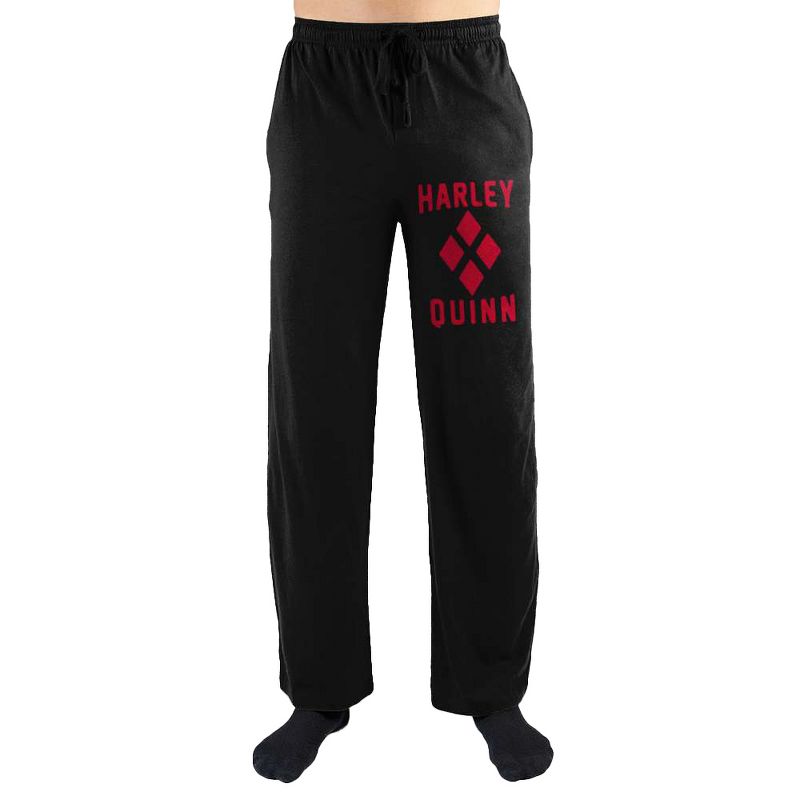 Harley Quinn Logo Print Men's Loungewear Lounge Pants, 1 of 2