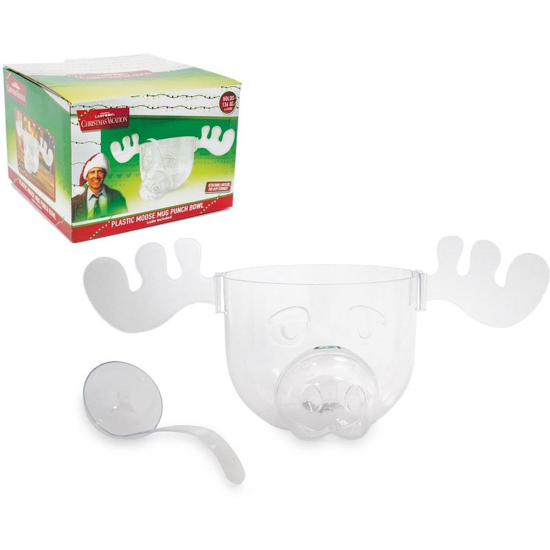 ICUP, Inc. National Lampoon's Christmas Vacation Marty Moose Plastic Punch Bowl with Ladle, 1 of 8