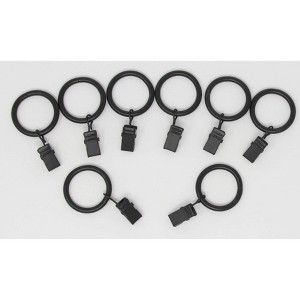 Metal Curtain Drapery Clip Rings 1 Inch Diameter, Fits up to 3-4 inch Rod, Set of 40 - 1 of 1