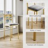 Bar Stools, Bar Chairs Set of 2/4, Modern Counter Bar Stools with Back & Footrest, Metal Frame Counter Height Barstool for Dining Room, Kitchen - 3 of 4