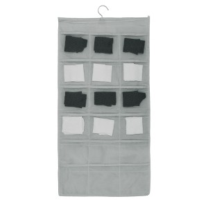 Unique Bargains Houseware 18-Pocket Double-Sided Hanging Closet Underwear Organizer - 1 of 4