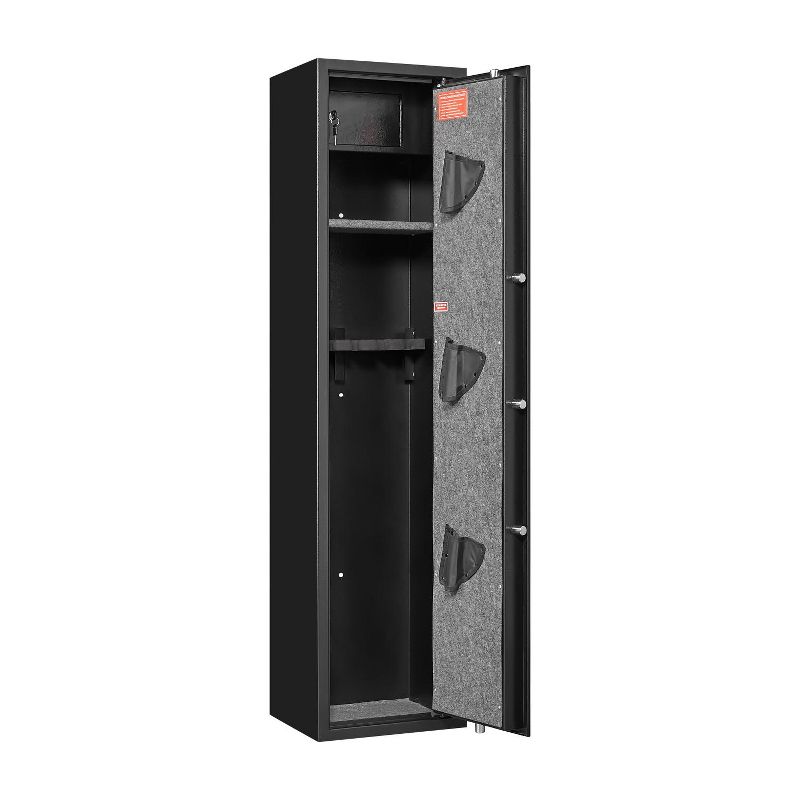 Steel Cabinet with High Performance Electronic Combination Lock, Storage Box, with Magnetic Introduction Light, Storage for Office-The Pop Home, 2 of 10