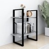 vidaXL 2-Tier Book Cabinet Concrete Gray 23.6 in.x11.8 in.x27.6 in. Engineered Wood - 3 of 4