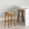 South Shore Set of 2 30" Balka Counter Height Barstools Rattan/Natural - 3 of 4