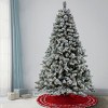 7 1/2' Feel Real® Snowy Silver Hill Pine Hinged Tree with Warm White LED Lights - 2 of 4