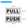 Unique Bargains PVC Self-Adhesive Waterproof Shop Horizontal Push Pull Door Sign 1 Set - 2 of 4