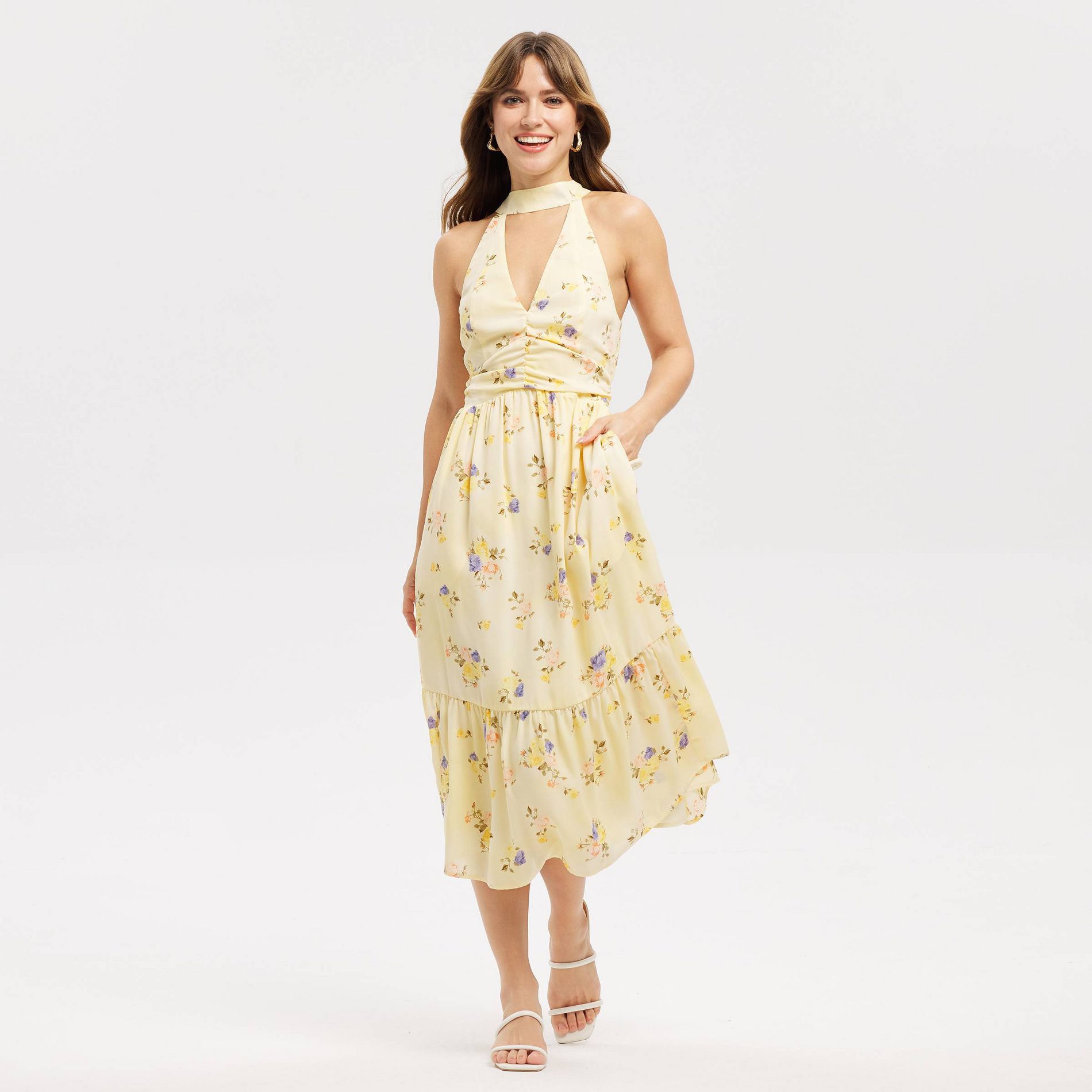 Women's Tiered Midi Dress - A New Day™