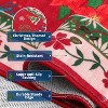 Christmas Living Room Rug Xmas Reindeer Snowman Tree Rug Washable Area Rug Soft Low Pile Non-Slip Area Rug - 4 of 4