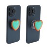Unique Bargains Heart Adhesive Phone Grip Red Green 1 Pc - 3 of 4
