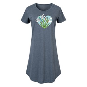 Women's - Instant Message - Spring Graphic T-shirt Dress - 1 of 4