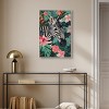 Art Remedy Zebra Hidden in Tropics Tropical Jungle Animals Wall Art Framed - 2 of 4