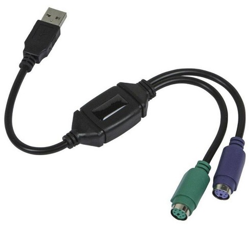 Sanoxy Ps/2 Dual Ps2 To Usb 2.0 Converter Active Adapter Cable For ...