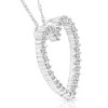 Pompeii3 10K White Gold 1/2ct Diamond Heart Pendant Necklace - 4 of 4