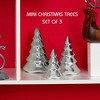Nambe Mini Christmas Tree Figurine 3-Piece Set (3", 4", 4.75") - Nativity Holiday Figurines - Nambe Alloy Elegant Christmas Home Decor - 2 of 4