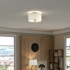 Hudson and Canal 12" Flush Mount with Fabric Shade - 4 of 4