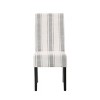 2pk Pertica Contemporary Upholstered Dining Chairs Beige/Espresso - Christopher Knight Home - 3 of 4