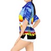 LA LEELA Hawaiian Shirts Womens Casual Summer Beach Party Shirt Tropical Blouse Short Sleeve Vacation Button Up Dress Shirts Dresses - 3 of 4
