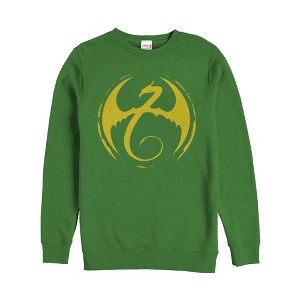 Men's Marvel Iron Fist Dragon Logo Sweatshirt - 1 of 3