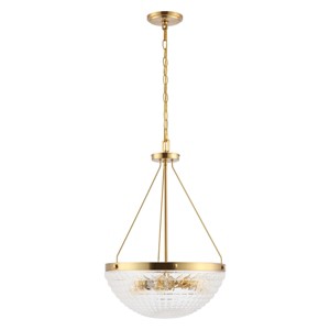 Thorin 3 Light 16.5" Pendant - PND4131 - Brass - Safavieh - 1 of 4