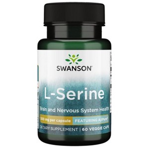 Swanson Dietary Supplements L-Serine - Featuring Ajipure 500 mg 60 Veg Caps. - 1 of 2