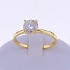 Amore Engagement Ring Women Solitaire  Moissanite Sterling Silver Ginger Lyne Collection - 3 of 4