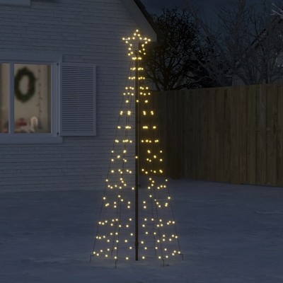 VidaXL Christmas Tree Light with Spikes 220 LEDs Warm White 70.9 in.