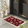 Christmas Snowflakes Flocked Doormat Red - Wondershop™ - 2 of 4