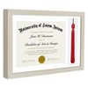 Americanflat 11x16 Graduation Frame with tempered shatter-resistant glass - 2 Opening Mat Displays 8.5"x11" Diploma or Certificate - 2 of 4