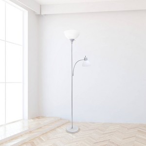 Simple Designs 71.5" Traditional Floor Lamp with Adjustable Light - 1 of 4