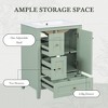 Mshliw 24" Bathroom Vanity with Sink, MDF & Rubberwood Cabinet with Adjustable Shelf, Removable Dividers, Modern Freestanding Design - 4 of 4