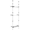 vidaXL Telescopic Wardrobe System with Rods and Shelf Aluminum - 2 of 4