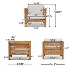 Christopher Knight Home Oana Outdoor Acacia Wood Club Chair with Cushion - 4 of 4